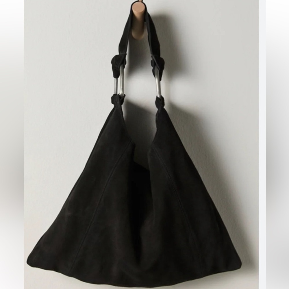 Bobbi Slouch Suede Tote Free People NWOT Color - Black SOLDOUT